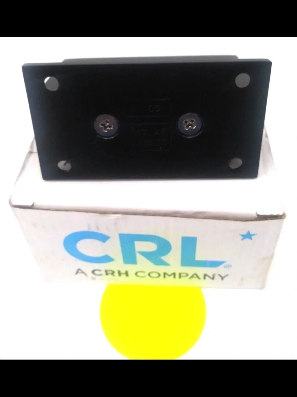 CR Laurence Geneva Series Wall-Mount Shower Door Hinge Matte Black